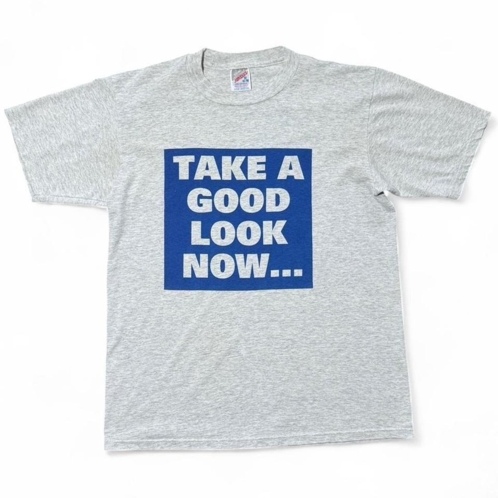 Vintage 90s Hempfield Novelty Funny Double-sided Swimming Graphic T-shirt M USA